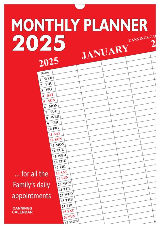 Monthly Planner-F-2025